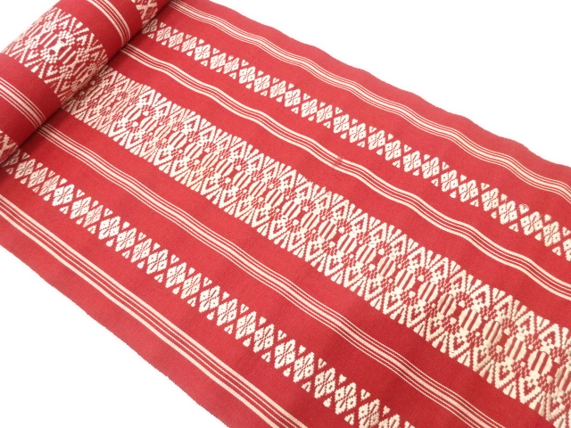 JAPANESE KIMONO / ANTIQUE BOLT FOR HASSUN OBI / HAKATA